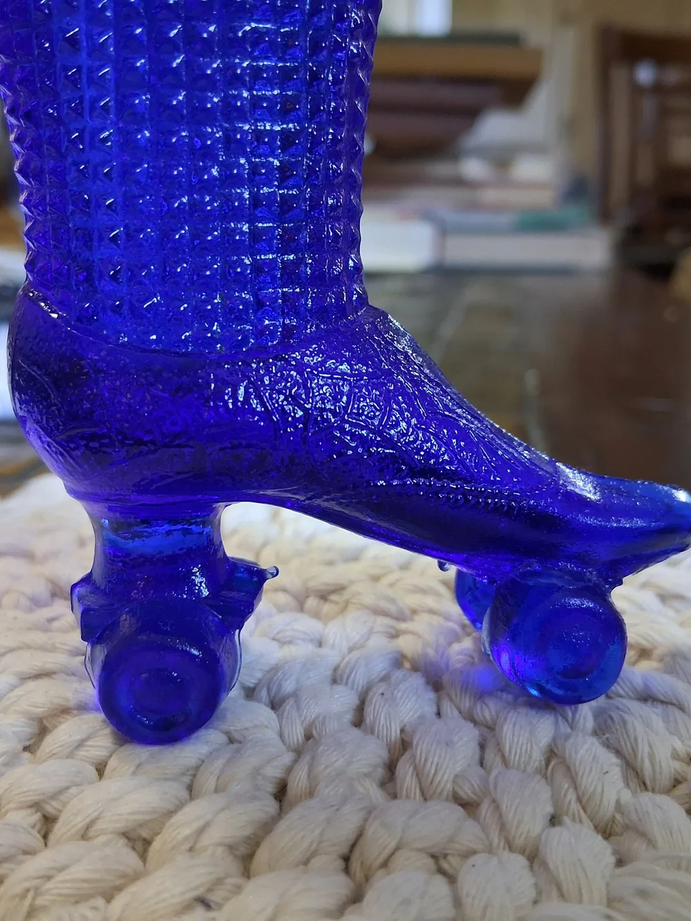 Vintage Degenhart Hobnail Victorian Roller Skate Boot